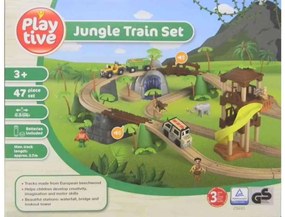 Playtive Drevená železnica Džungľa