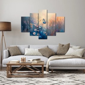 Obraz - Lúka s motýľom (150x105 cm)