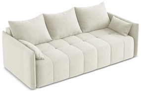 Béžová rozkladacia/s úložným priestorom pohovka 225 cm Moku – Makamii