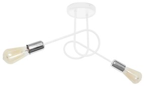 Prisadený luster OXFORD 2xE27/15W/230V biela