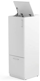 Kôš na triedenie odpadu FAHRENHEIT, 1 zásuvka, biely, 1 kôš + 21 L box