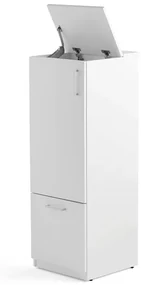Kôš na triedenie odpadu FAHRENHEIT, 1 zásuvka, biely, 1 kôš + 21 L box