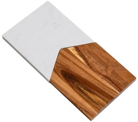 Servírovacia doska z dreva a mramoru GUSTA 30 cm