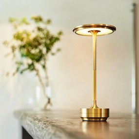 Toolight Toolight, bezdrôtová USB dotyková nočná lampa APP1372-T, zlatá matná, OSW-08636