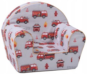 Detské kresielko MINI - Hasiči - šedé
