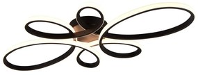 Čierne LED stropné svietidlo 45.5x83 cm Fly – Trio