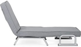 Kreslo pohovka rozkladacia PRATO sivá - vintino.sk