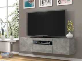 TV stolík/skrinka Aurora (sivá) (LED). Vlastná spoľahlivá doprava až k Vám domov. 1057690
