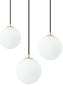 Závesná lampa La Belle XXXVI zlatá/biela