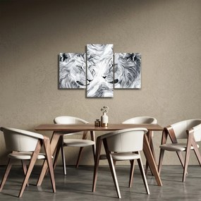 Obraz - Kreslené levie hlavy (90x60 cm)
