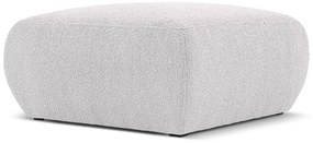 Svetlosivý taburet z textílie bouclé Molino – Micadoni Home