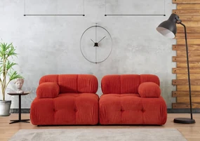 Dvojmiestna luxusná pohovka Doblo orange