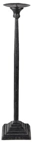Kovový čierny svietnik s patinou Filicia - Ø 10*44 cm