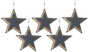 Livarno home Vianočná LED hviezda, 5 kusov  (800007715)