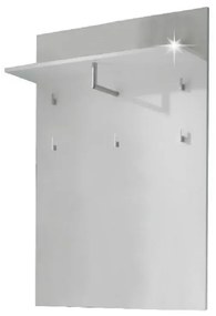 Vešiakový panel, biela extra vysoký lesk, SPACE
