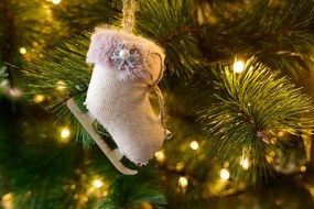 DECOLED Vianočná ozdoba, korčule, 12 x 9 cm