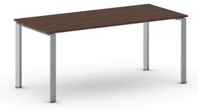 Rokovací stôl PRIMO INFINITY so sivostriebornou podnožou 1800 x 900 x 750 mm, orech