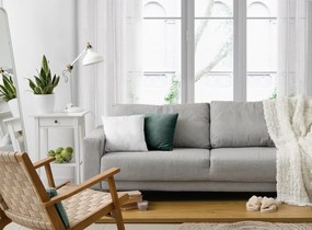 ZÁCLONA NA KRÚŽKOCH MAJA 140X260 CM BIELA