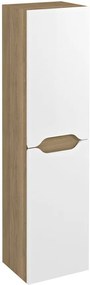 Sapho Sapho, WAVE skrinka vysoká 35x140x30cm, ľavá/pravá, biela/dub cuneo, WA245-3025