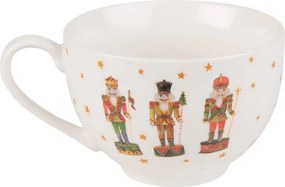 Porcelánová šálka s tanierikom s Luskáčikmi Happy Little Christmas - 12*9*6 cm / Ø 14*2 cm / 200 ml