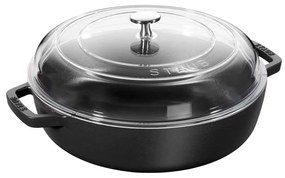 Staub Kastról STAUB so sklenenou pokrievkou 28 cm čierny 3,7l