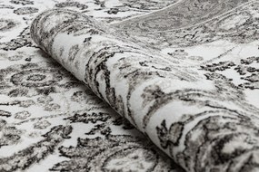 Koberec MATEO 8037/944 Kvety, s rámom, sivo - béžový