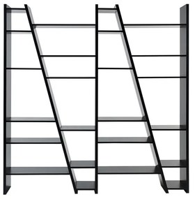 Matná čierna knižnica TemaHome Delta