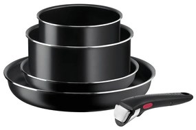Tefal - Sada riadu 5 ks INGENIO EASY COOK &amp; CLEAN BLACK