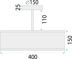 Toolight Toolight, stropné svietidlo 40cm, 3xE27, APP1581-3C, čierna, OSW-05670