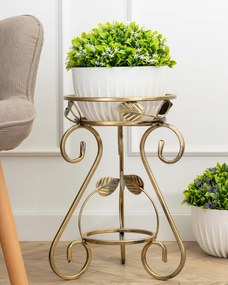 STOJAN NA KVETINÁČ FIORINA 45X31 CM ZLATÁ