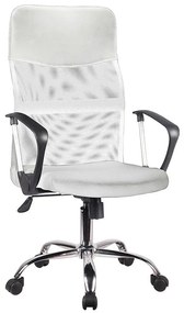 Kancelárske kreslo Mizar 2501 biela/chróm