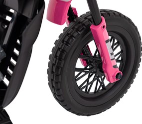Ramiz Detská motorka na batérie PANTONE 361C Ružová + Audio panel + Pomalý štart + Kolesá EVA