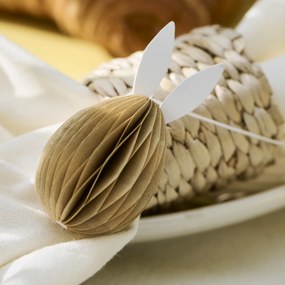 Ib Laursen Závesná veľkonočná dekorácia Bunny Brown 7 cm