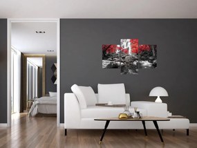 Obraz - Vodopády v jesennej krajine (90x60 cm)