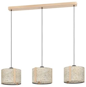 Eglo 390324 - Luster na lanku HONTONGAS 3xE27/25W/230V béžová