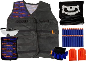 LEAN Toys Policajt Komando Kostým Náboje Okuliare Sling Vest