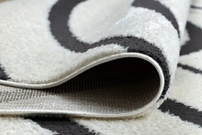 Dywany Łuszczów, Kusový koberec Mode 8631 geometric cream/black, 160x220, čiernobiela, kancelária