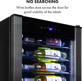 Klarstein Vinomatica, vinotéka, 95 l, dotykové ovládanie, 85 W, 4-18°C, čierna