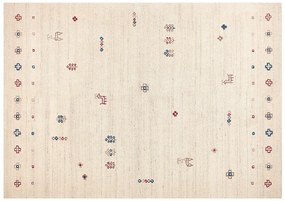 Vlnený koberec gabbeh 200 x 300 cm béžový SULUCA Beliani