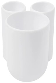 Biely plastový téglik na zubné kefky Touch – Umbra