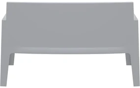 BOX SOFA záhradná lavica s podrúčkami dark grey