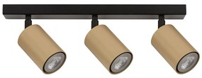 Bodové svietidlo ZOOM 3xGU10/25W/230V čierna/zlatá