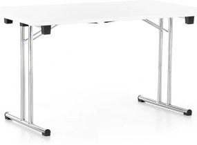 Skladací stôl 140 x 80 cm, biela