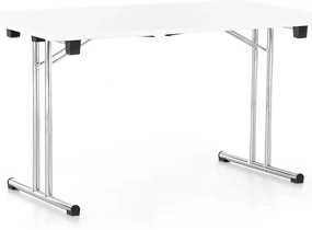 Skladací stôl 140 x 80 cm, biela
