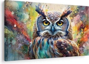 Obraz - Maľba sovy (90x60 cm)