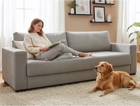 Rozkladacia pohovka Rodos, holubia šedá látka%