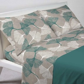 Gipetex Natural Dream Talianská obliečka 100% bavlna Gingko Verde - 140x200 / 70x90 cm