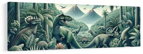 Obraz divoký svet dinosaurov