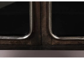 Čierna kovová vitrína 60x100x35 cm Denza – Dutchbone