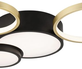 Stmievateľné stropné svietidlo ALIZEE LED/30W/230V 3000-6500K čierna/zlatá